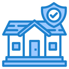 Insurance blue style icon