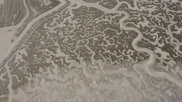 Aerial view over Shallow sea vegetation  coastline, Spain
Drone view from mediterranean sea spain, 2021
