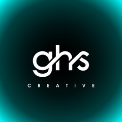 GHS Letter Initial Logo Design Template Vector Illustration