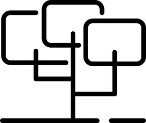 tree minimal line icon