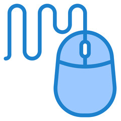 Mouse blue style icon