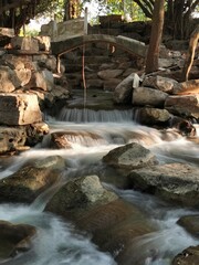 Naklejka premium waterfall in the forest
