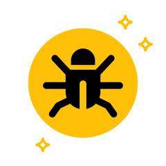 bug icon vector design illustration
