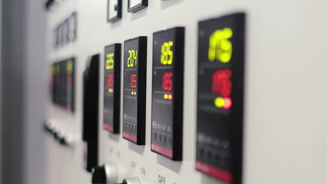 Electrical control room in industrial building Factory