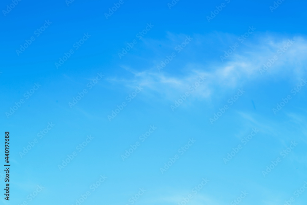 Wall mural blue sky with beautiful natural white clouds