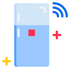 Refrigerator flat style icon