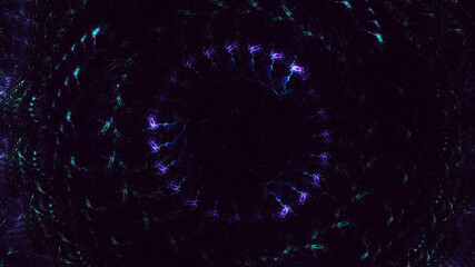 3D rendering abstract round light background