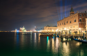 Naklejka na ściany i meble San Marco and Santa Maria della Salute cathedral in Venice, Italy