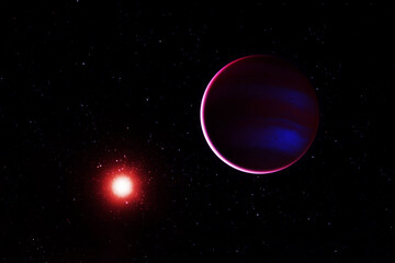 Planet near the star Elements of this image were furnished by NASA. © Artsiom P