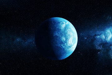 Naklejka na ściany i meble Exoplanet similar to Earth. Elements of this image were furnished by NASA.