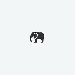 Elephant vector icon illustration sign