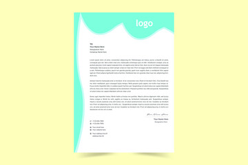 A4 Letterhead Template Vector Design. Corporate letterhead, modern letterhead, Professional, Minimalist, clean and abstract letterhead for you brand identity design. Vector illustration
