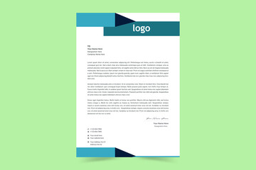 A4 Letterhead Template Vector Design. Corporate letterhead, modern letterhead, Professional, Minimalist, clean and abstract letterhead for you brand identity design. Vector illustration