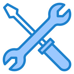 Tools blue style icon