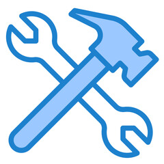 Tools blue style icon