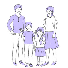 家族のイラスト