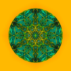 Beautiful symmetrical pattern of mandala, zendala