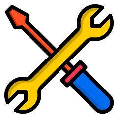 Tools color line style icon