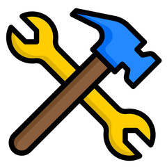Tools color line style icon