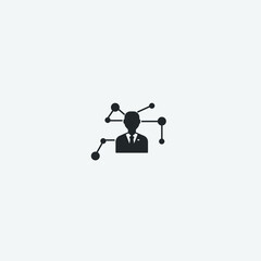 Company vector icon illustration sign