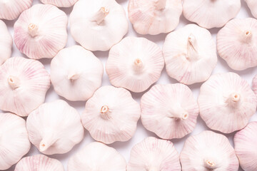 Garlic isolated on a white background.