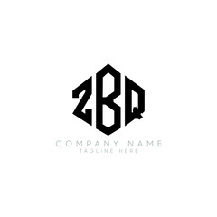 ZBQ letter logo design with polygon shape. ZBQ polygon logo monogram. ZBQ cube logo design. ZBQ hexagon vector logo template white and black colors. ZBQ monogram, ZBQ business and real estate logo. 