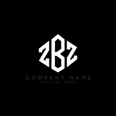 ZBZ letter logo design with polygon shape. ZBZ polygon logo monogram. ZBZ cube logo design. ZBZ hexagon vector logo template white and black colors. ZBZ monogram, ZBZ business and real estate logo. 