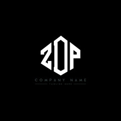 ZDP letter logo design with polygon shape. ZDP polygon logo monogram. ZDP cube logo design. ZDP hexagon vector logo template white and black colors. ZDP monogram, ZDP business and real estate logo. 