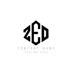 ZEO letter logo design with polygon shape. ZEO polygon logo monogram. ZEO cube logo design. ZEO hexagon vector logo template white and black colors. ZEO monogram, ZEO business and real estate logo. 