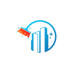 Fototapeta premium Clean City logo vector template, Creative Building logo design concepts