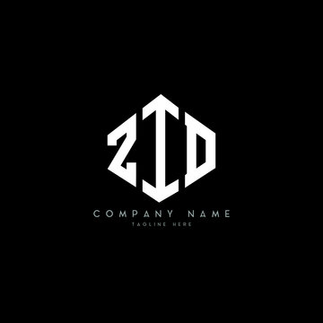 ZID letter logo design with polygon shape. ZID polygon logo monogram. ZID cube logo design. ZID hexagon vector logo template white and black colors. ZID monogram, ZID business and real estate logo. 