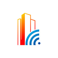 Smart City logo vector template, Creative Building logo design concepts