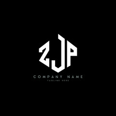 ZJP letter logo design with polygon shape. ZJP polygon logo monogram. ZJP cube logo design. ZJP hexagon vector logo template white and black colors. ZJP monogram, ZJP business and real estate logo. 