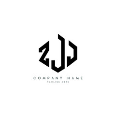 ZJJ letter logo design with polygon shape. ZJJ polygon logo monogram. ZJJ cube logo design. ZJJ hexagon vector logo template white and black colors. ZJJ monogram, ZJJ business and real estate logo. 