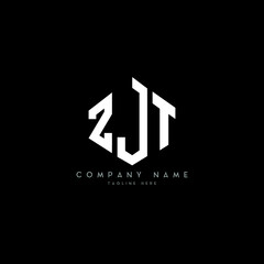 ZJT letter logo design with polygon shape. ZJT polygon logo monogram. ZJT cube logo design. ZJT hexagon vector logo template white and black colors. ZJT monogram, ZJT business and real estate logo. 
