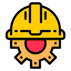 Engineer color line style icon