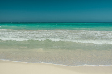 Fototapeta premium Waimanalo Bay State Recreation Park, Oahu, Hawaii. The longest stretch of sandy shoreline on Oahu