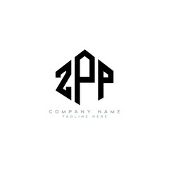 ZPP letter logo design with polygon shape. ZPP polygon logo monogram. ZPP cube logo design. ZPP hexagon vector logo template white and black colors. ZPP monogram, ZPP business and real estate logo. 