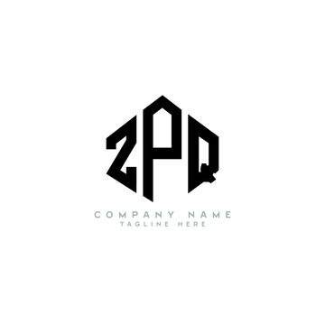 ZPQ letter logo design with polygon shape. ZPQ polygon logo monogram. ZPQ cube logo design. ZPQ hexagon vector logo template white and black colors. ZPQ monogram, ZPQ business and real estate logo. 