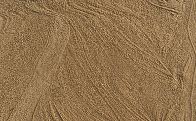 Decorative acrylic sandy plaster texture on wall outside