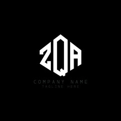 ZQA letter logo design with polygon shape. ZQA polygon logo monogram. ZQA cube logo design. ZQA hexagon vector logo template white and black colors. ZQA monogram, ZQA business and real estate logo. 