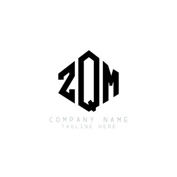 ZQM letter logo design with polygon shape. ZQM polygon logo monogram. ZQM cube logo design. ZQM hexagon vector logo template white and black colors. ZQM monogram, ZQM business and real estate logo. 