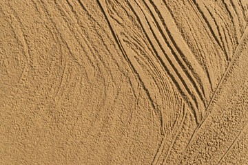 Decorative acrylic sandy plaster texture on wall outside
