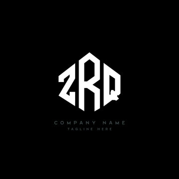 ZRQ letter logo design with polygon shape. ZRQ polygon logo monogram. ZRQ cube logo design. ZRQ hexagon vector logo template white and black colors. ZRQ monogram, ZRQ business and real estate logo. 