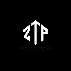 ZTP letter logo design with polygon shape. ZTP polygon logo monogram. ZTP cube logo design. ZTP hexagon vector logo template white and black colors. ZTP monogram, ZTP business and real estate logo. 