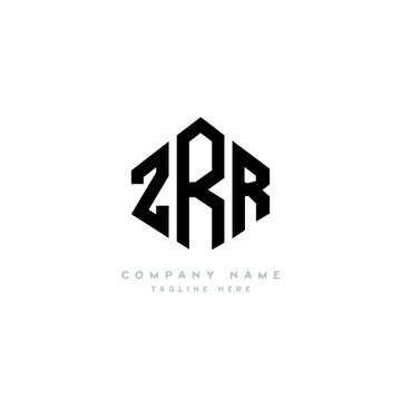 ZRR letter logo design with polygon shape. ZRR polygon logo monogram. ZRR cube logo design. ZRR hexagon vector logo template white and black colors. ZRR monogram, ZRR business and real estate logo. 