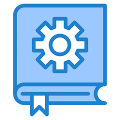 Book blue style icon