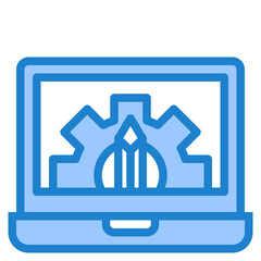 Config blue style icon