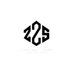ZZS letter logo design with polygon shape. ZZS polygon logo monogram. ZZS cube logo design. ZZS hexagon vector logo template white and black colors. ZZS monogram, ZZS business and real estate logo. 