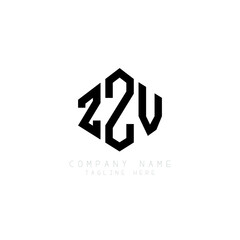 ZZV letter logo design with polygon shape. ZZV polygon logo monogram. ZZV cube logo design. ZZV hexagon vector logo template white and black colors. ZZV monogram, ZZV business and real estate logo. 